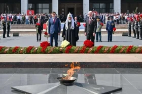 Сергей Собянин принял участие в параде кадет «Не прервется связь поколений»